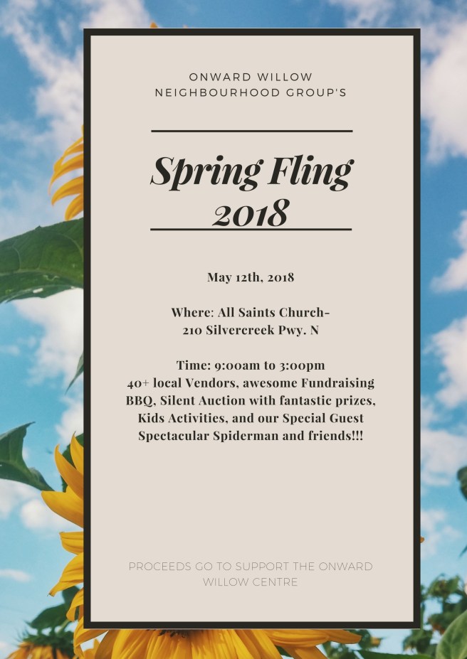 Purple Photo Promotional Spring Poster